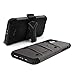 Zizo Bolt Cover - Case for iPhone 11 with Military Grade + Glass Screen Protector & Kickstand and Holster (Metal Gray/Black)