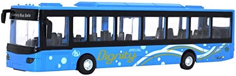 Momongel Bus Model Alloy Metal Engineering Pull Back Vehicle Mini Car Kids Toys Gift