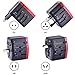 Homder Travel Adapter, International Power Adapter, All in One Worldwide AC Outlet Plug Adapter for US UK Europe AUS More Than 150 Countries, 1 AC Outlet + 1 Type C Port + 3 USB Ports