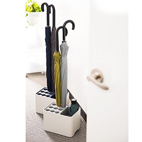 HARRA HOME Modern Design Umbrella Holder for Entryway Indoor Home Office Front Door â€“ Umbrella Drying Racks with Removable Base Drip Tray - Small and Large Umbrellas Storage Stand Container