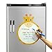 Gabriel Living Museum Magnetic Dry Erase Board for Fridge 10.6x12.6In Fridge Whiteboard Meal Menu Grocery List Organizer for Kitchen Refrigerator Includes Color Water-Based Pens