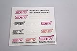 STI Reflective Car Sticker Door Windshield Window Vinyl Decal Set for Subaru STI