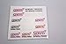STI Reflective Car Sticker Door Windshield Window Vinyl Decal Set for Subaru STI