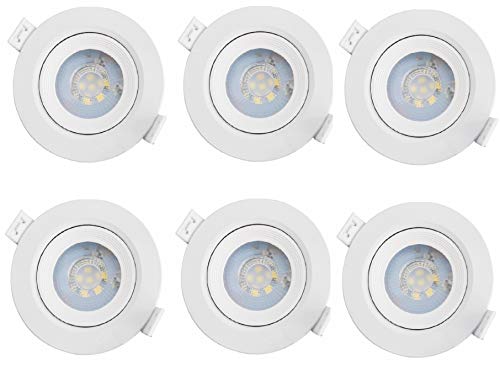 AcornSolution LED Einbaustrahler,Linkind 5W Downlights,warmweiß 3000K 400LM,80mm Ausschnitt,Deckeneinbaustrahler…