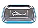LunchBots Trio Stainless Steel Food Container - Three Section Design Perfect for Healthy Snacks, Sides, or Finger Foods On the Go - Eco-Friendly, Dishwasher Safe and BPA-Free - Aqua Dots