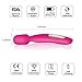 Wand Electric Massager, 16 Vibration Modes Waterproof Rechargeable,Handheld Deep Tissue Percussion Massager for Neck,Shoulder,Back,Leg,Foot Full Body Pain Relief (S-01)