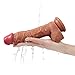Realistic Dildo Silicone Female 8 inch with Strong Suction Cup Lifelike Waterproof Adult Sex Toy for Vaginal G-Spot,Anal Play and Masturbation