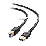 Cable Matters USB 3.0 Cable (USB 3 Cable, USB 3.0 A to B Cable) in Black 15 Feet