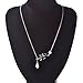 Fashion Alloy Bird Leaf Pendant Necklace Birthday Gift Bird Lariat Sparrow Wedding Bridesmaid Necklace