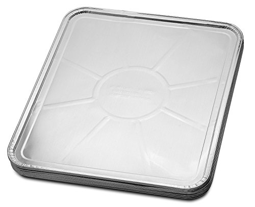 20-Pack Disposable Foil Oven Liners by DCS Deals - Keep Your Oven Clean and Healthy - Perfect Silver Foil Drip Pan Tray for Cooking, Baking, Roasting, and Grilling- 18.5 x15.5" inch