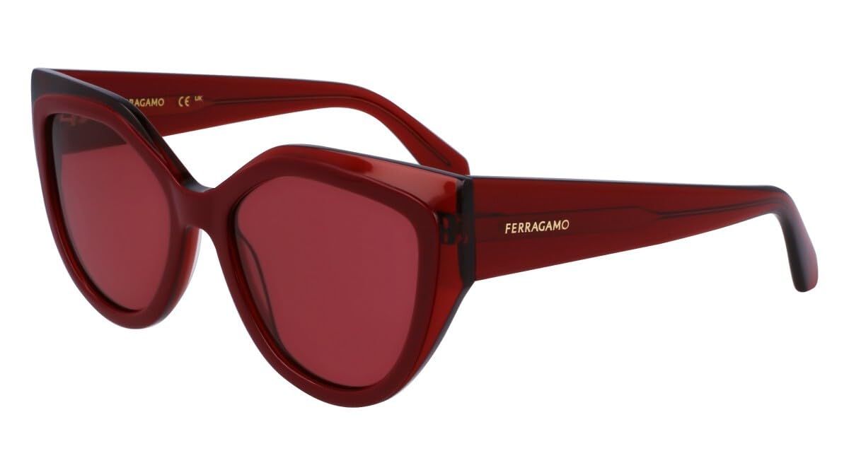 Photo 1 of FERRAGAMO Sunglasses SF 2004 S 618 Transparent Burgundy/Burgundy