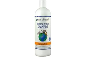 earthbath, Oatmeal & Aloe Dog Shampoo - Oatmeal Shampoo for Dogs, Itchy, Dry Skin Relief, Dog Wash, Made in USA, Cruelty Free, Fragrance Free Pet Shampoos - 16 Oz (1 Pack)