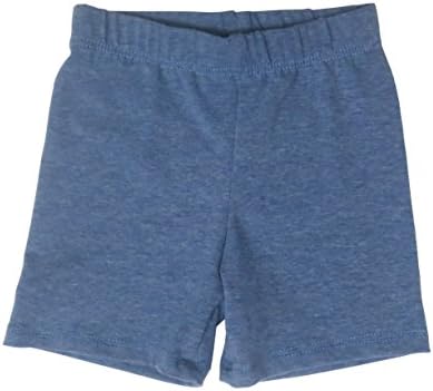 Daffodil Baby and Toddler Shorts - Boys Girls Cotton Short Pants Available In Multiple Colors and Sizes Blue Denim Heather 12-18m