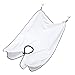 Beard Cape, LuckyFine The Beard Foundry Bib Apron Facial Hair Trimmings Catcher Cape Sink Home Salon/Beard Catcher/Beard Apron/Beard Trimming Cape/Hair Trimming Cape White