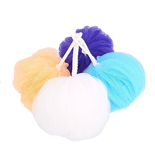60g Loofah Bath Spongeï¼ˆSet of 4ï¼‰ Exfoliating Multi - Color Shower Sponge