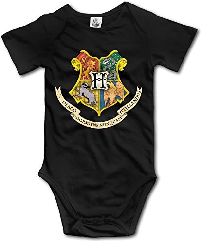 Harry Potter Hogwarts Logo Baby Girls/Boys Short Sleeve Onesies
