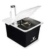EVERIE Sous Vide Bundle Kit with Sous Vide Container 12 Quart, Collapsible Hinge Lid, Sous Vide Container Sleeve for Breville Joule Sous Vide Cooker