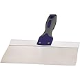 Warner 10" ProGrip Stainless Steel Drywall Taping Knife, Soft Grip Handle, 10920