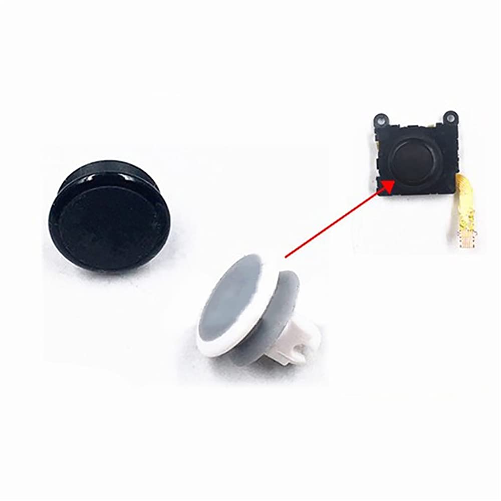 3D Analog Joystick Cap Button Joystick Rocker Cap for Ps Vita 1000 PSV1000 Game Console (White)