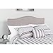 Flash Furniture Lexington Upholstered Full Size Headboard with Accent Nail Trim in Light Gray Fabric
