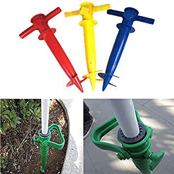 SLB Works IPRee Plastic Beach Garden Patio Sun Umbrella Holder Beach Parasol Anchor Sand Auger