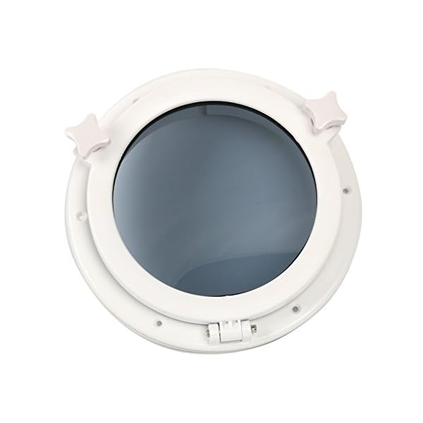 Amarine-made-Boat-Yacht-Round-Opening-Portlight-Porthole-10-Replacement-Window-Port-Hole-ABS-White-Tempered-Glass-Marineboatrv-Portlight-Hatch