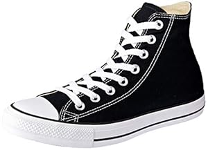 Image of Converse All Star Hi Unisex Style Sneakers, Black, Men's 7 Women's 9