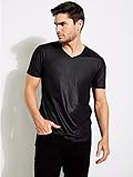 GUESS Men's Mason Yoke T-Shirt, Jet Black, M