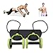 Darhoo New Sport Core Double AB Roller Wheel Fitness Abdominal Exercises Equipment Waist Slimming Trainer at Home Gym(Green)