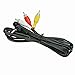 Audio/Video AV 3.5mm to 3-RCA 5ft Composite Cable for Canon Camcorders - by CyberTech