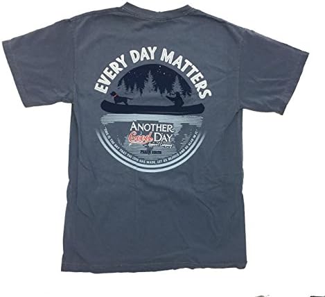 Another Good Day Every Day Classic Dyed Adult Short Sleeve T-Shirt-Blue Jean-Medium