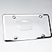 New Stainless Steel Slim Chrome Mirror Universal Fit License Plate Frame w/ Screw Caps - 4 Holes