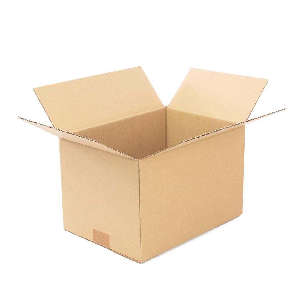 ONLY BOXES Cardboard Boxes, Brown, 31 x 22 x 20 cm, Pack of 25, Reinforced Single Channel, Multi-purpose Storage Box