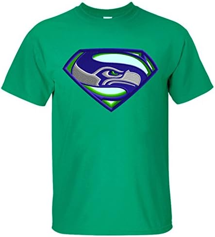 XBENG Men's SeattleÂ Seahawks Sports Short Sleeve T-shirt green XXL