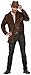 Forum Novelties Men's 40s WWII Faux Suede Costume Jacket, Brown