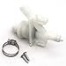 KIPA Water Valve Kit 385311641 For 300 310 320 Series Pedal Flush Sealand Marine Toilet, Fits for RV Camper Vacu-flush Durable Well-Sealed Plastic Toilet Water Valve Kit