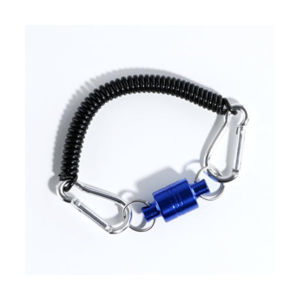 Magnetic-Net-Release-Holder-Keeper-for-Fly-Fish-Fishing-with-Cord-and-Carabiners