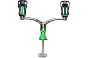 ADOOLLA Fishing Reel Handle Rocker Arm Grip for Baitcasting Reel, Spinning Fishing Reel Handle Replacements, Aluminum Alloy Rocker Arm Double-end Handle Suitable for 1000-4000 Model Green