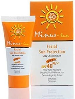 Minus Facial Sun Protection SPF 40 Ivory Color 25 G.(Thank you kindly by AGB) by Minus