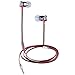 Cootree In-Ear Earphones with Microphone Sport Earbuds Stereo Bass Headphones Flat Cable Silver