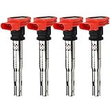 Bravex Professional Racing Coil Replaces # 06E905115E - Fits Volkswagen & Audi Vehicles Ignition Coil Pack (4 Pack)