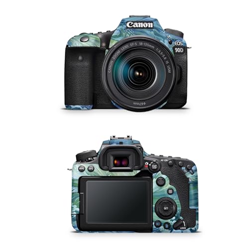 Camera Skin Compatible with Canon EOS 90D Camera (2019) - Cyclone Wave - Premiu…