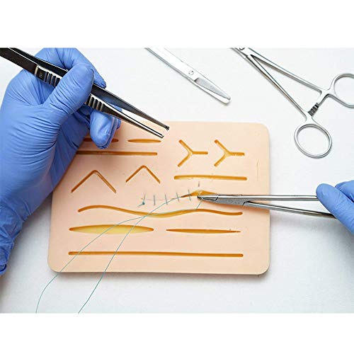 image for LAMPTOP Suture Training Kit Suture Pad 7'' x 5'' with Pre-Wounds, Sutu