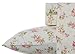 Laura Ashley Home | Flannel Collection | Premium Ultra Soft Cozy Lightweight Cotton Flannel Bedding Sheet Set, Wrinkle, Anti-Fade, Stain Resistant & Hypoallergenic, Twin, Audrey Pink (201589)