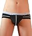 Meykiss Mens Ice Silk Breathable Triangle Underpants Brief Panties US L Black