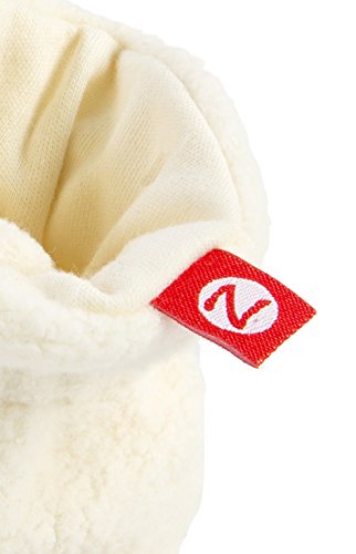 Zutano Newborn Unisex-Baby Fleece Bootie, Cream, 6 Months