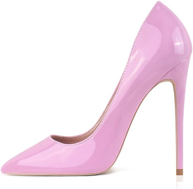 GENSHUO Women's High Heels for Women Classic Pointed Closed Toe Heels Sexy Stiletto Pumps Elegant Classy Wedding Bridal Party Dress Shoes