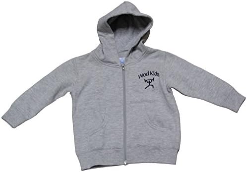 WOD Kids Zip Up Hoodies (Heather, 2T)
