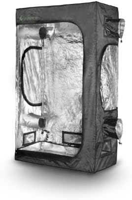 Max Yield Indoor Grow Tent with Reflective Lining (48" X 24" X 78") for Dark Room Hydroponics