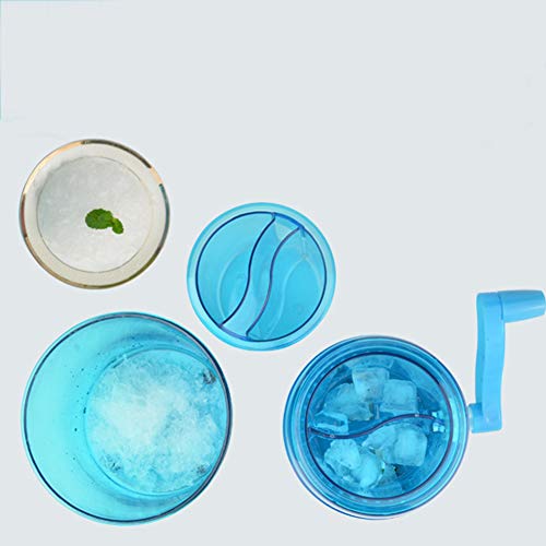 DishyKooker Home Mini Hand Crank Manual Ice Crusher Shaver Kids Shredding Snow Cone Maker Machine Household Product - Thumbnail 7
